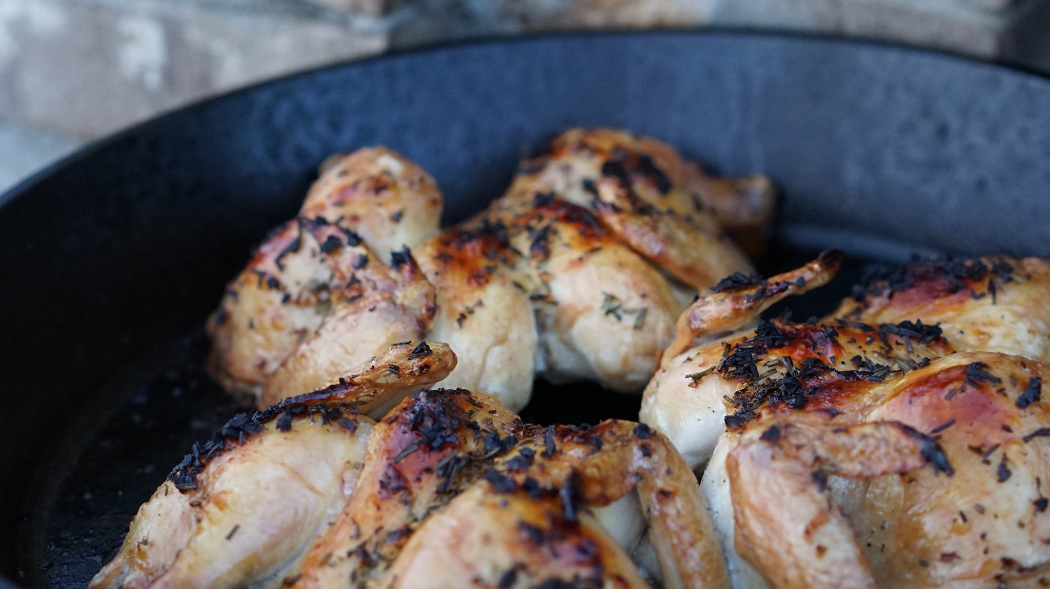 Summer Cookout | Cast Iron Cornish Hen