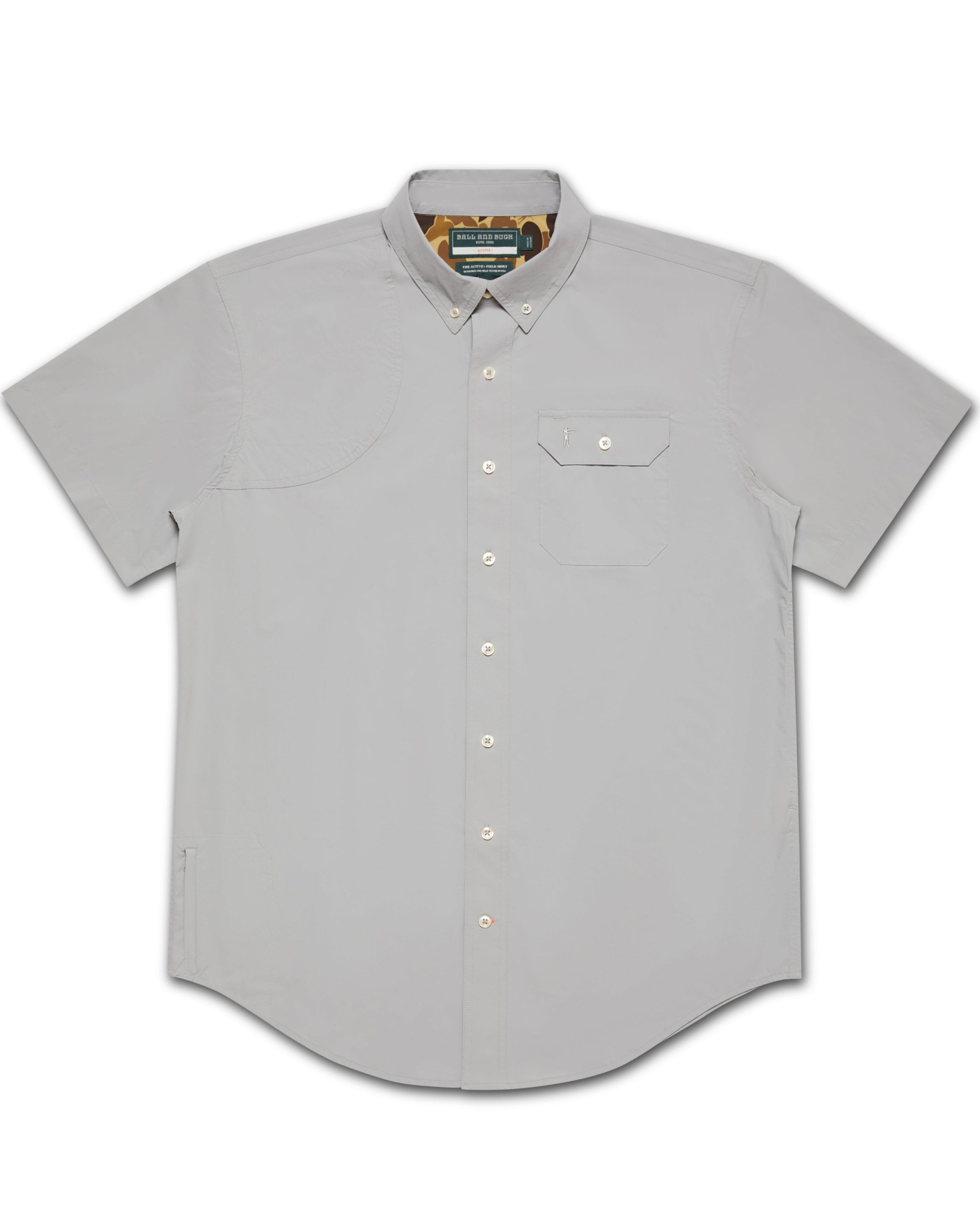 Active+ Short Sleeve Stone Grey