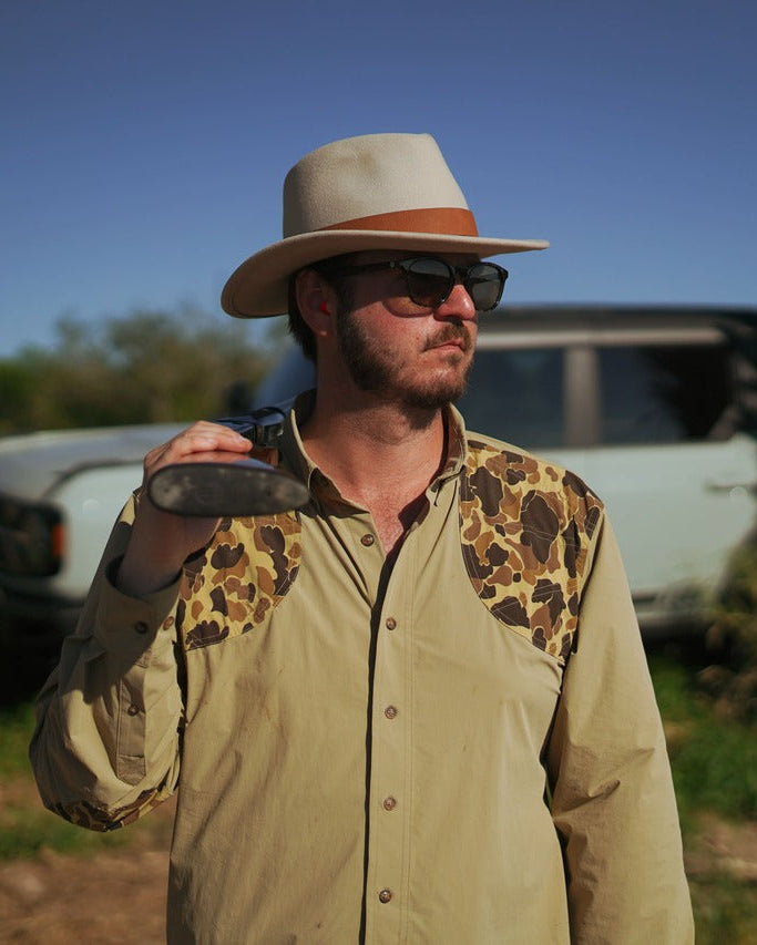 Brimmed Field Hat - Felted Wool