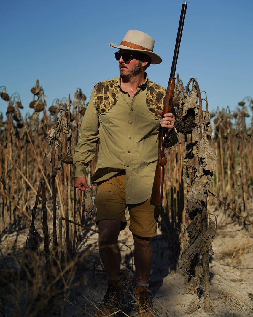 Active Field Shirt in Tan and Original Camo