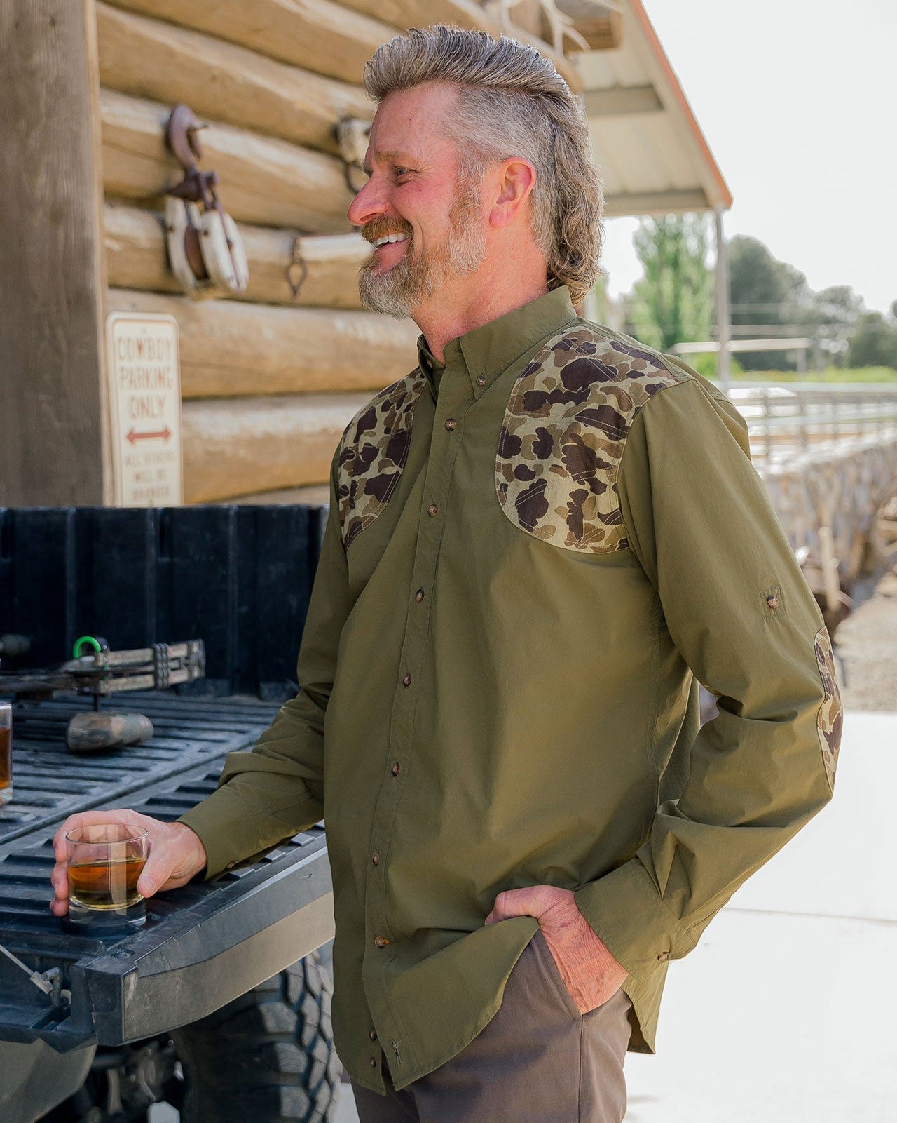 Active+ Field Shirt in Olive