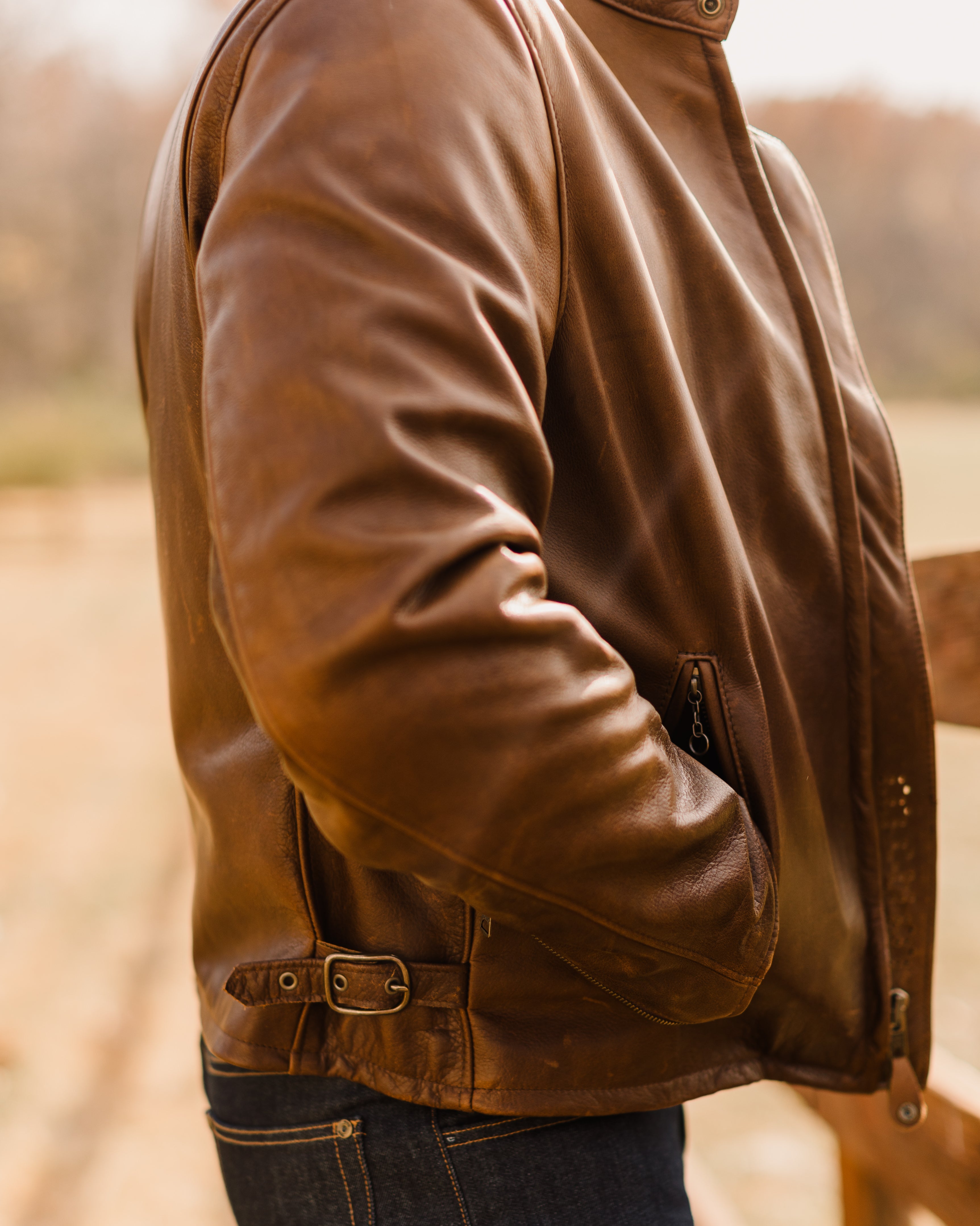 Schott x Ball and Buck Perfecto Leather Jacket