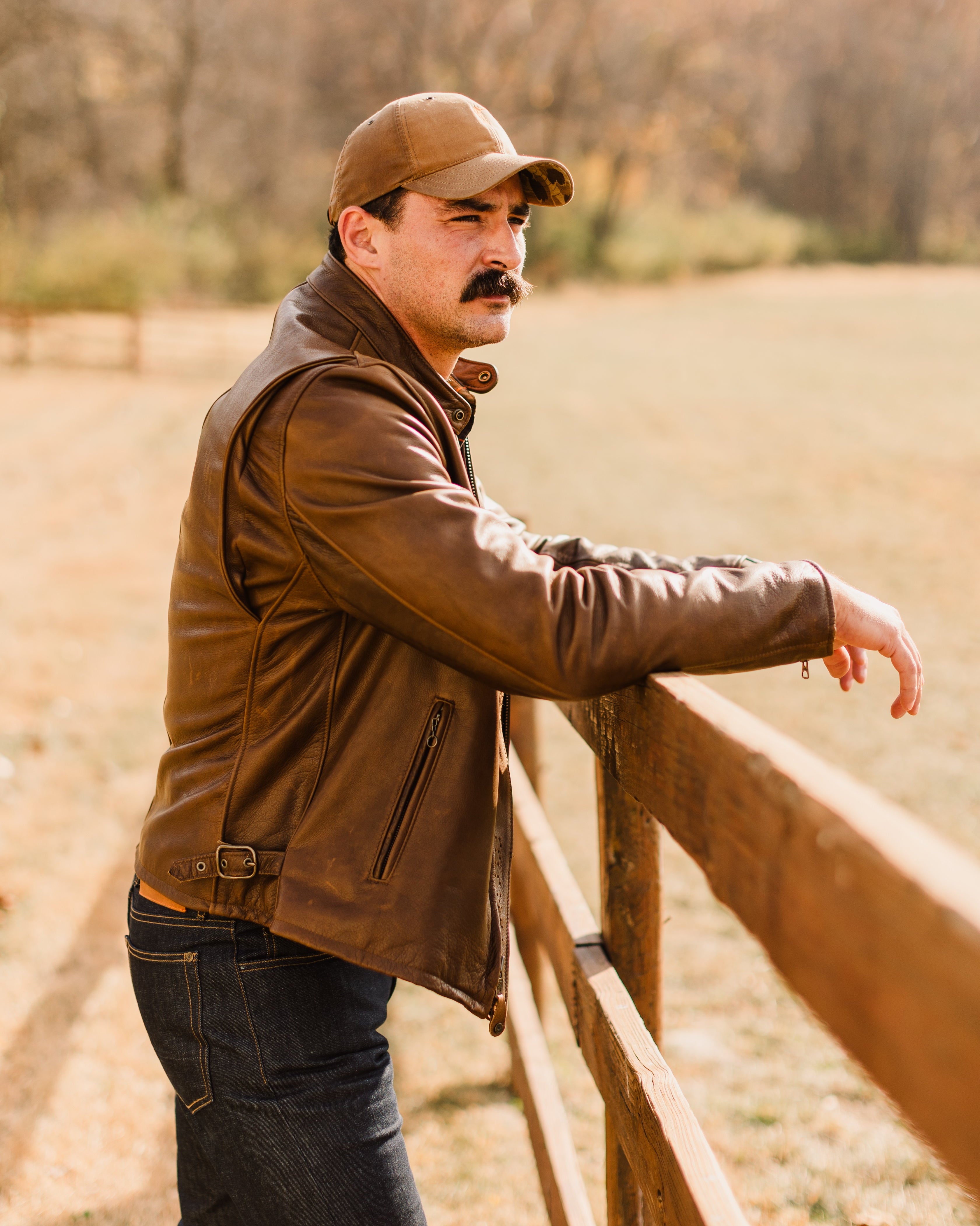 Schott x Ball and Buck Perfecto Leather Jacket