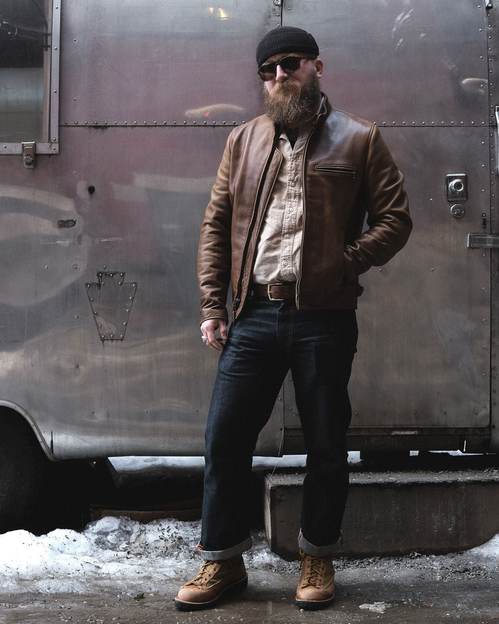 Schott x Ball and Buck Perfecto Leather Jacket