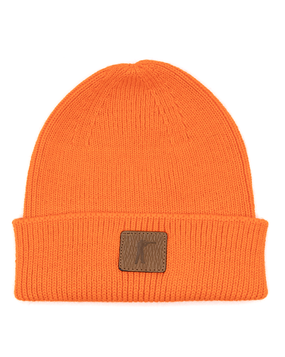 Arthur Knit Hat - Blaze Orange Wool – Ball and Buck