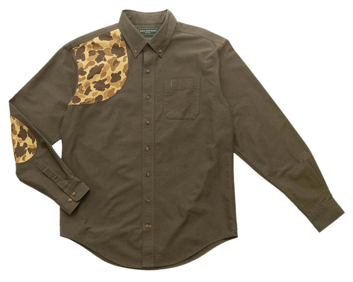Sportsmans Shirt - Moss Oxford/Original Camo – Ball and Buck
