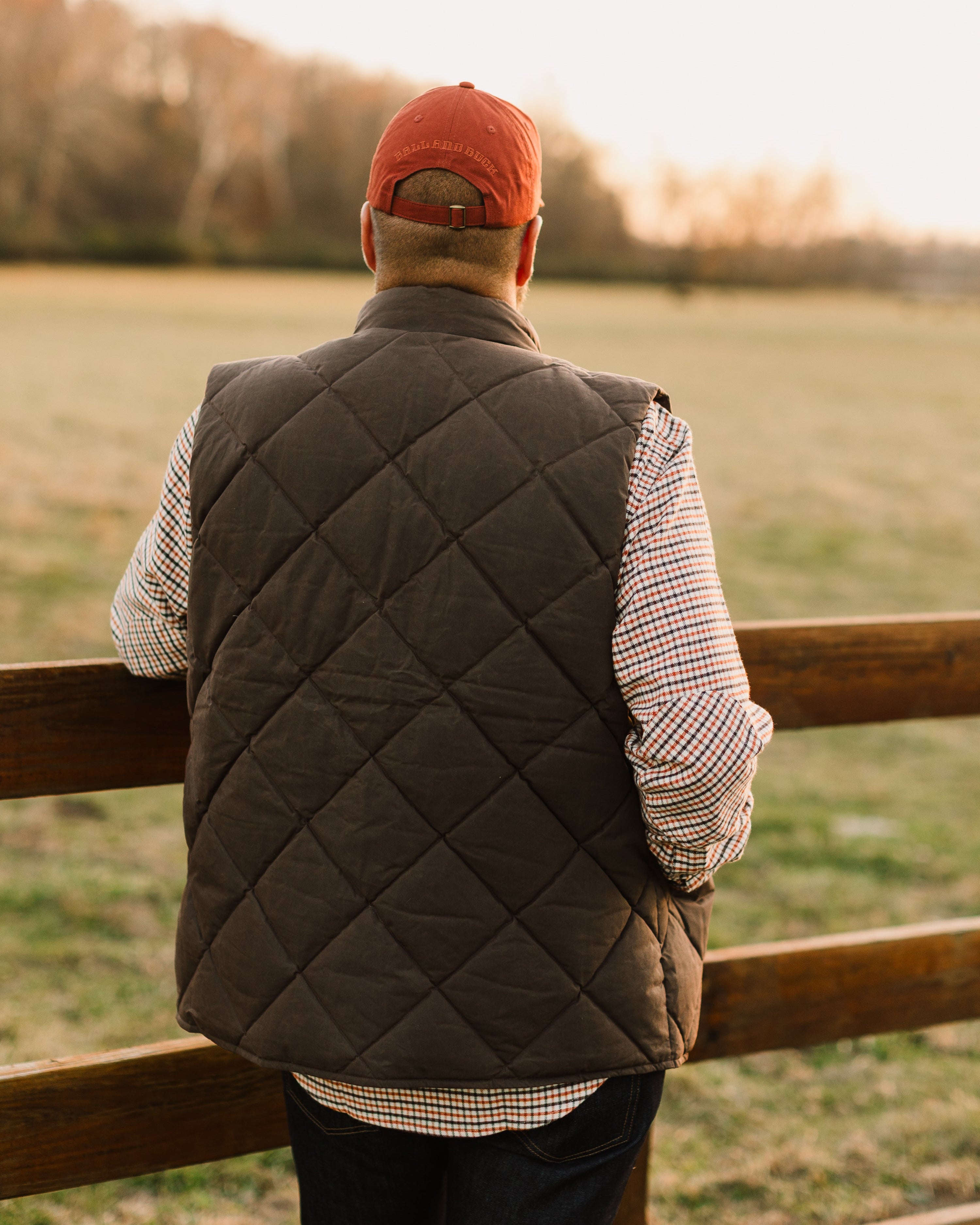 Arthur Quilted Waxed Down Vest