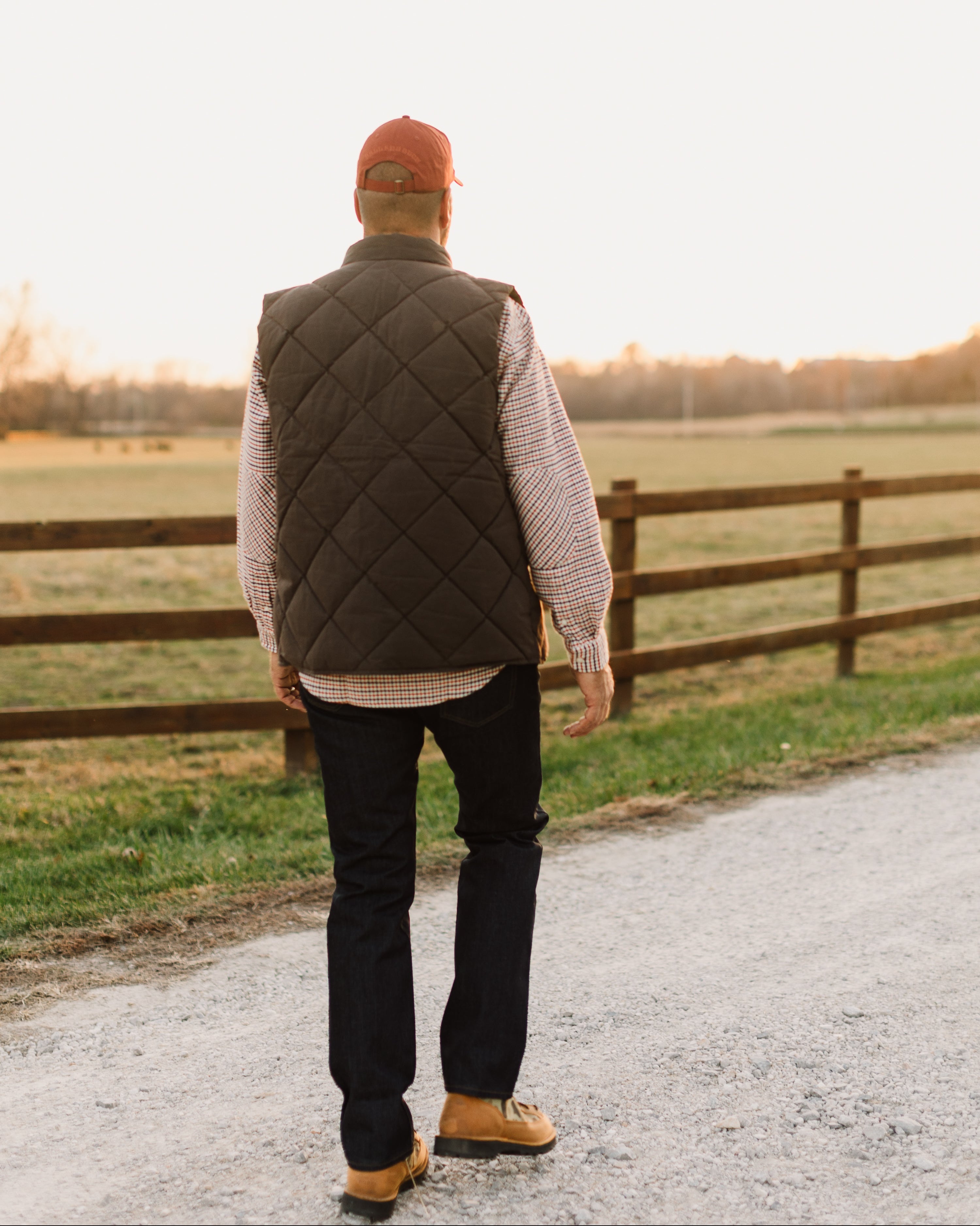 Arthur Quilted Waxed Down Vest