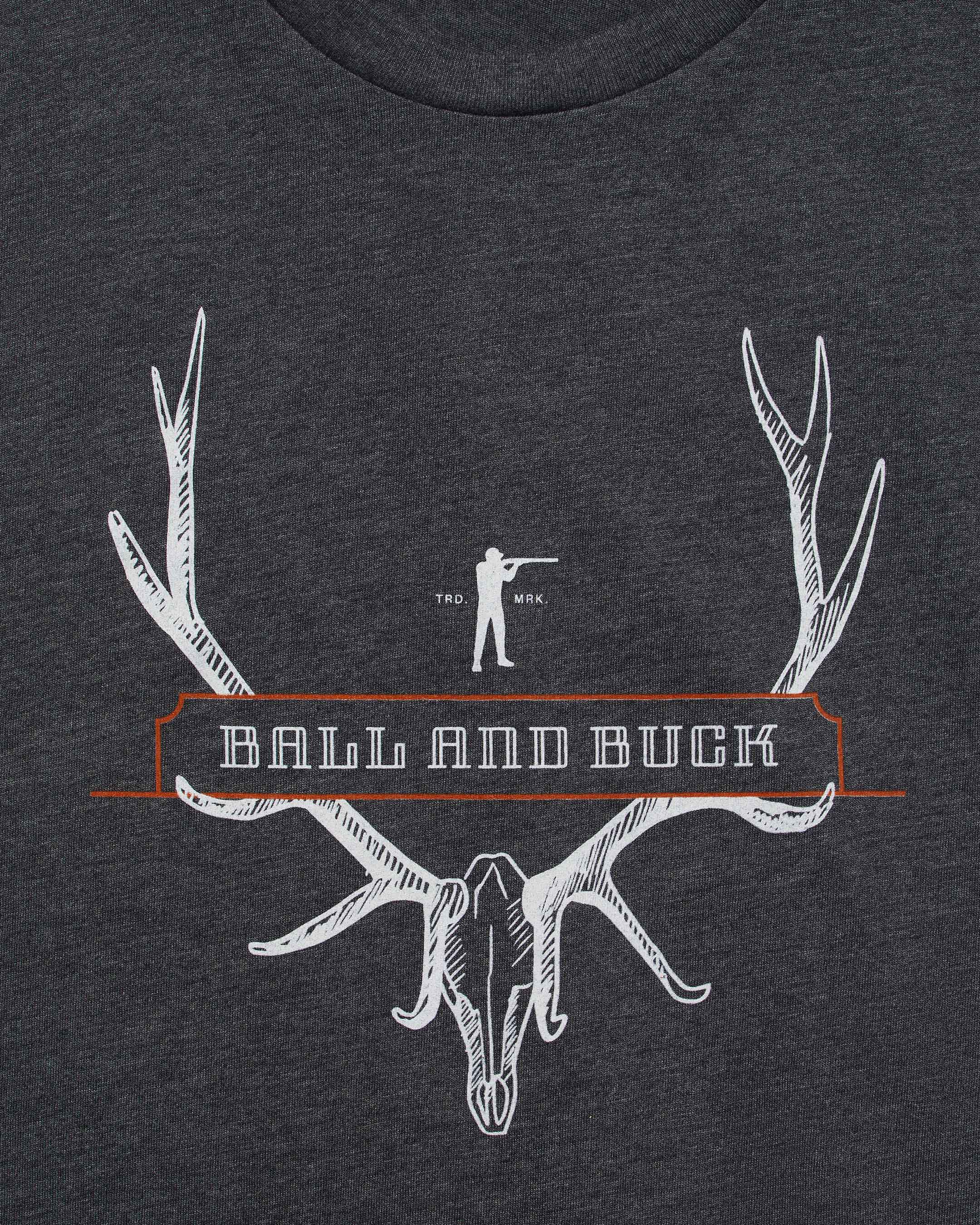 Elk Skull Heritage T-Shirt - Ball and Buck