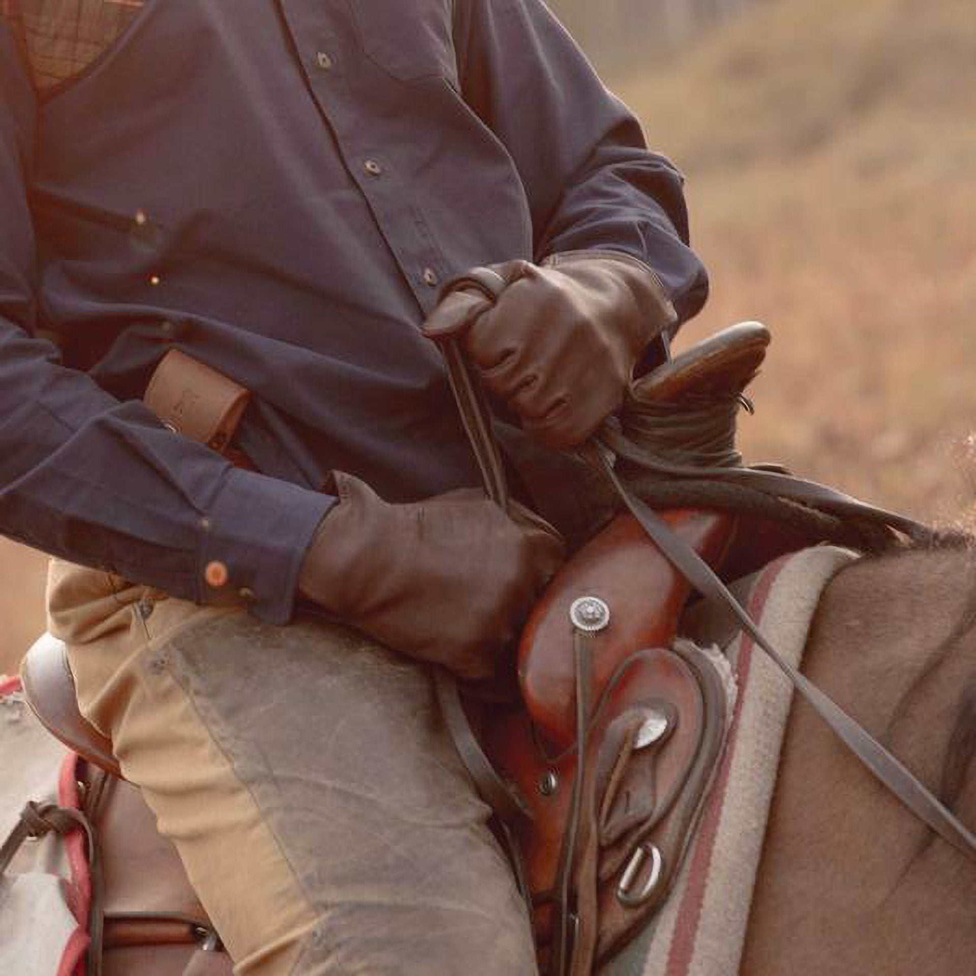 Deerskin Leather Gloves Unlined - Brown - Ball and Buck