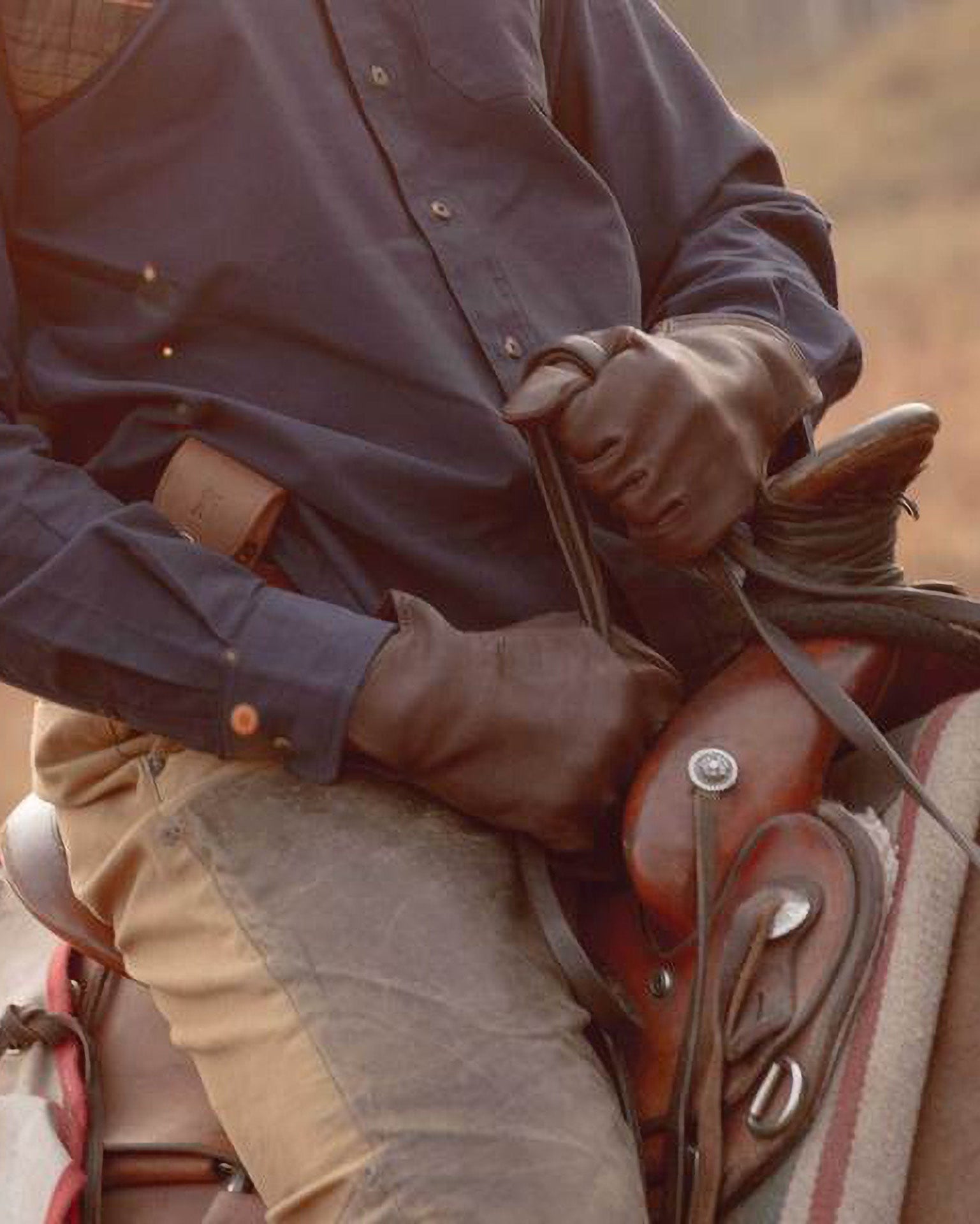 Deerskin Leather Gloves Unlined - Brown - Ball and Buck