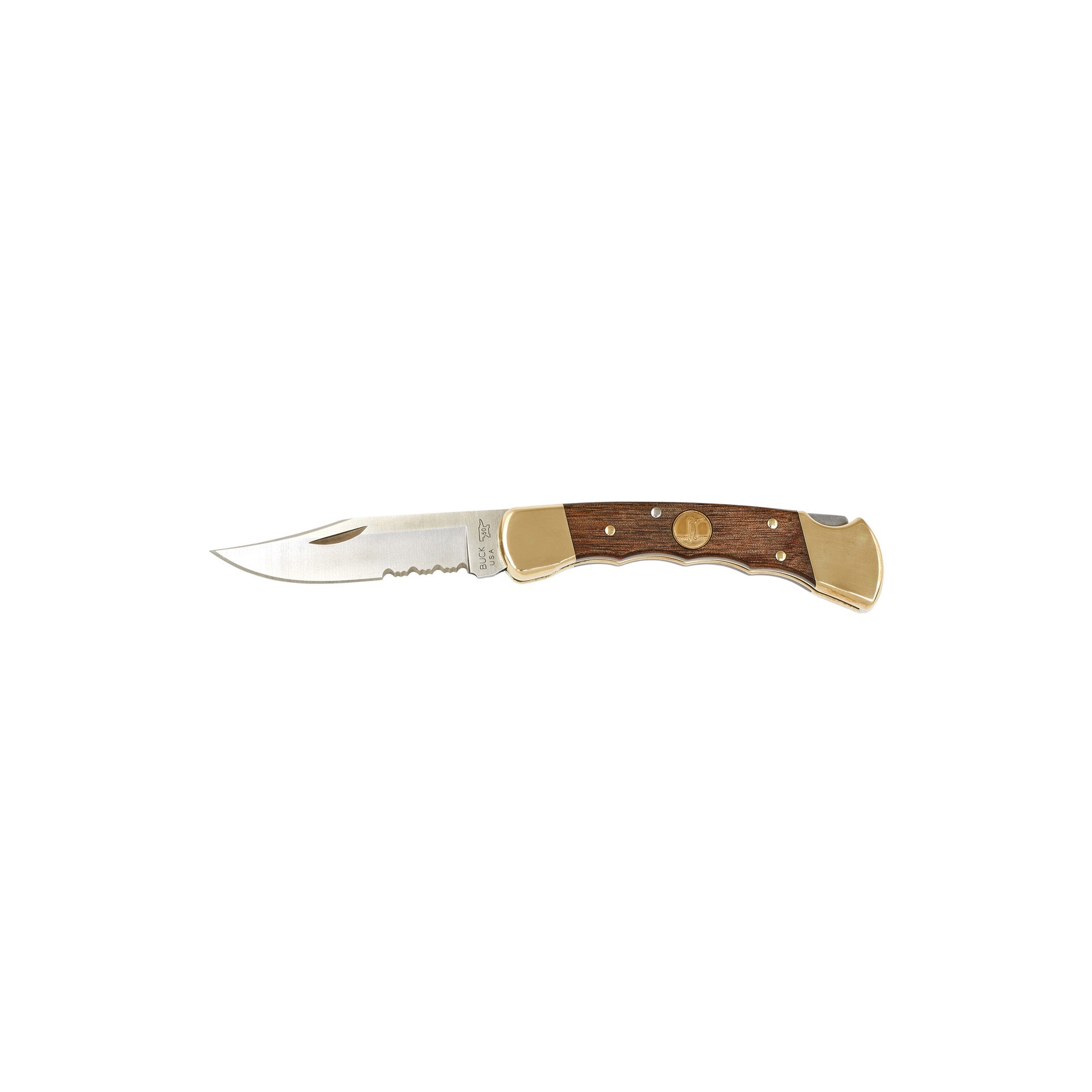 Folding Hunter Knife - Heritage Walnut - Ball and Buck