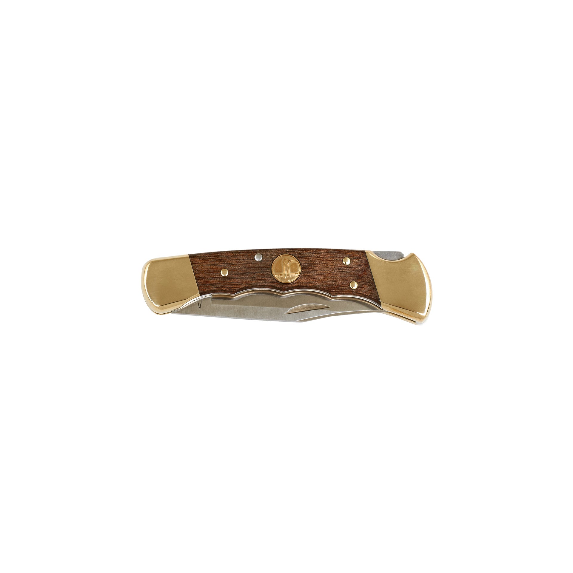 Folding Hunter Knife - Heritage Walnut - Ball and Buck