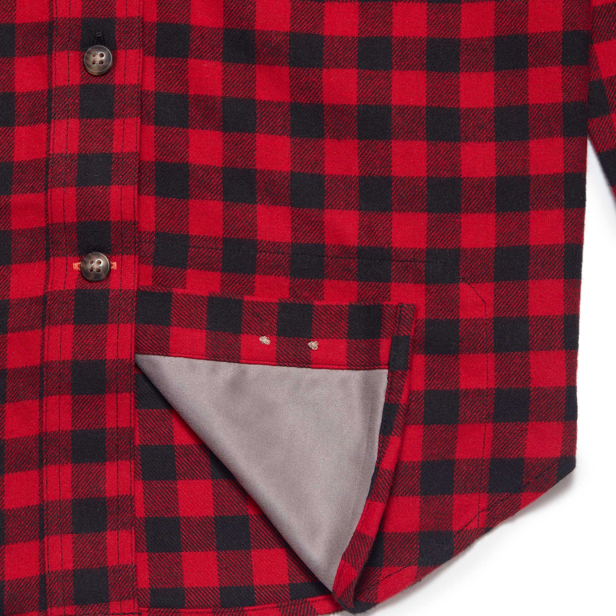 The Joan Shirt in Mini Buffalo Plaid - Ball and Buck