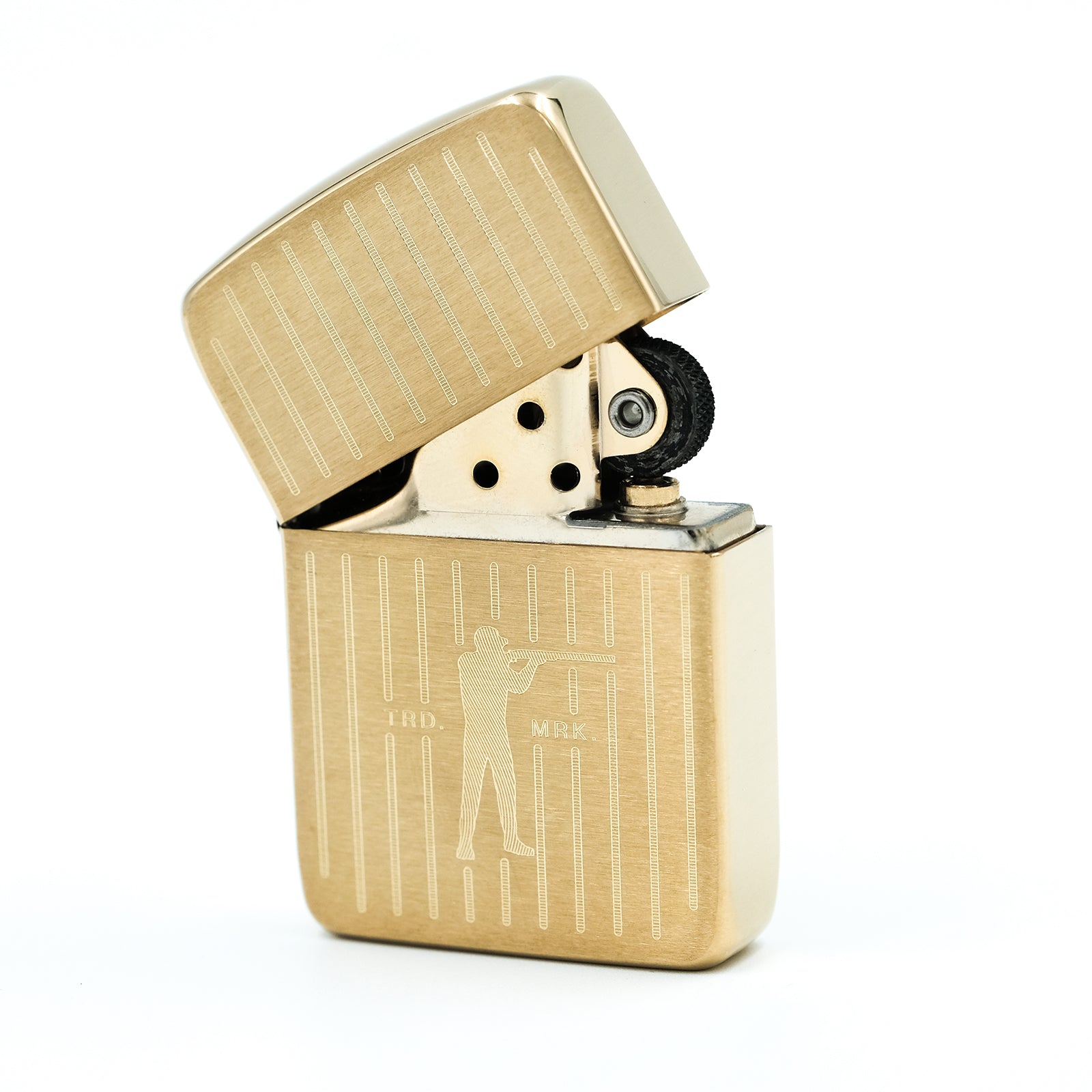 Roger Zippo - Brushed Brass - Ball and Buck