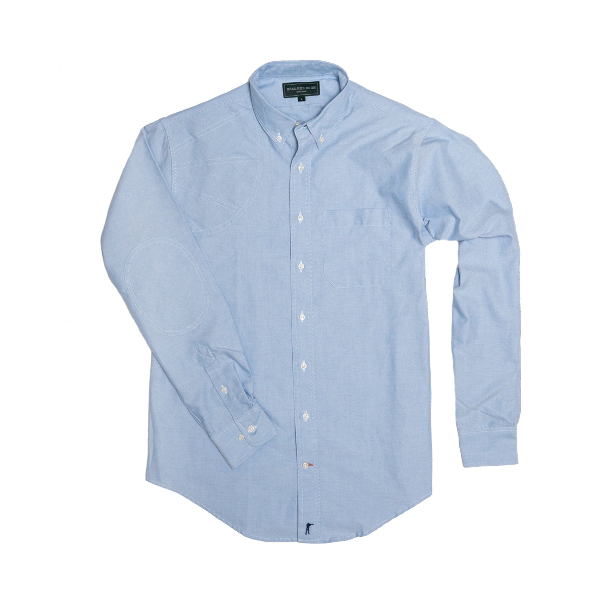 Sportsmans Shirt - Blue Oxford - Ball and Buck