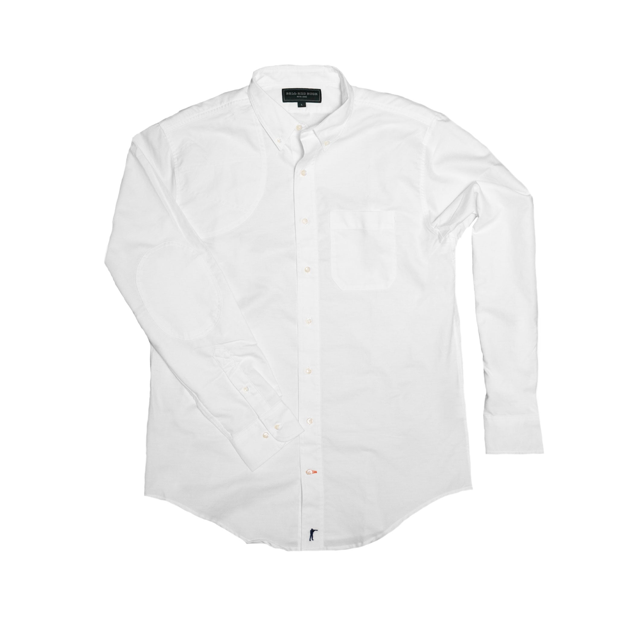 Sportsmans Shirt - White Oxford - Ball and Buck