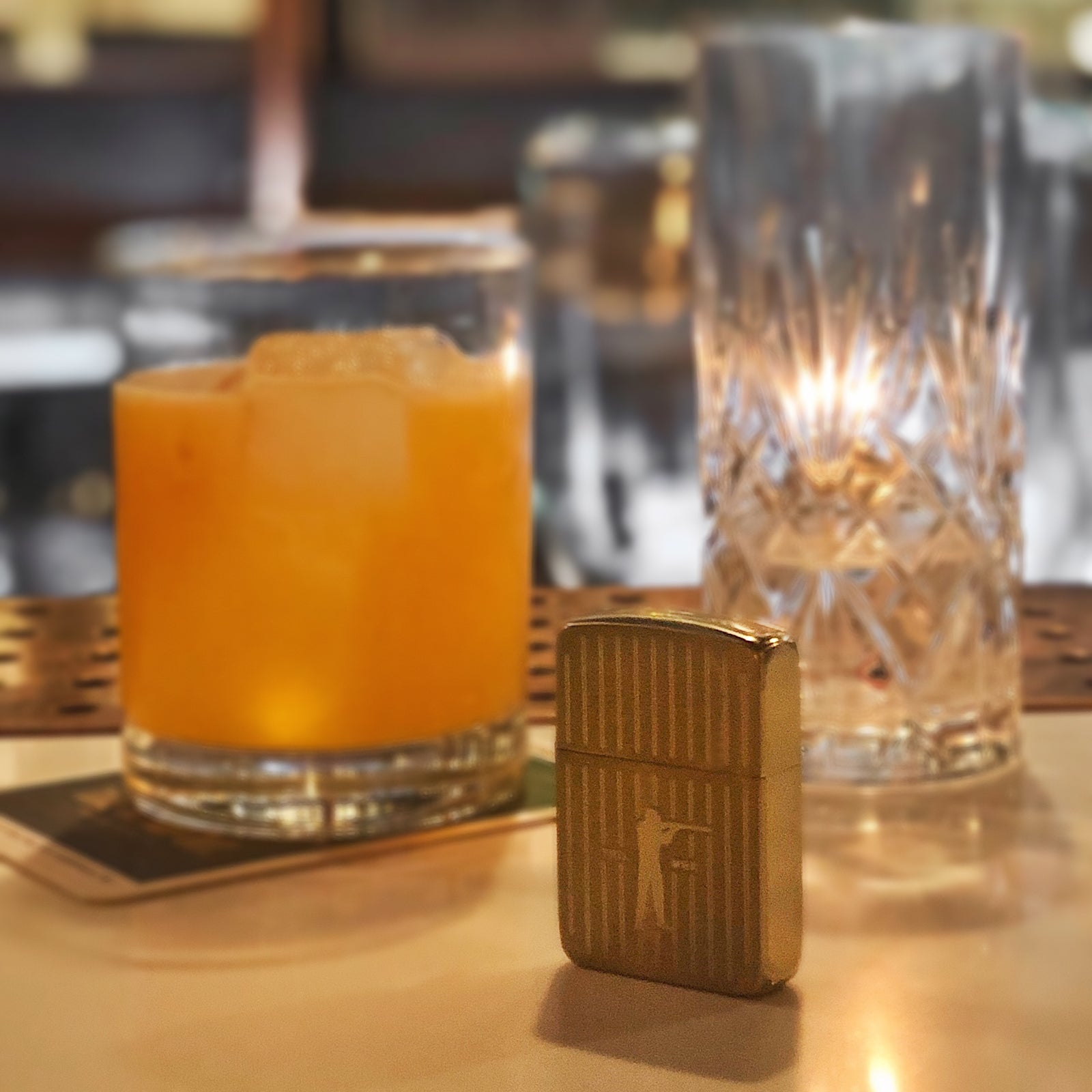 Roger Zippo - Brushed Brass - Ball and Buck