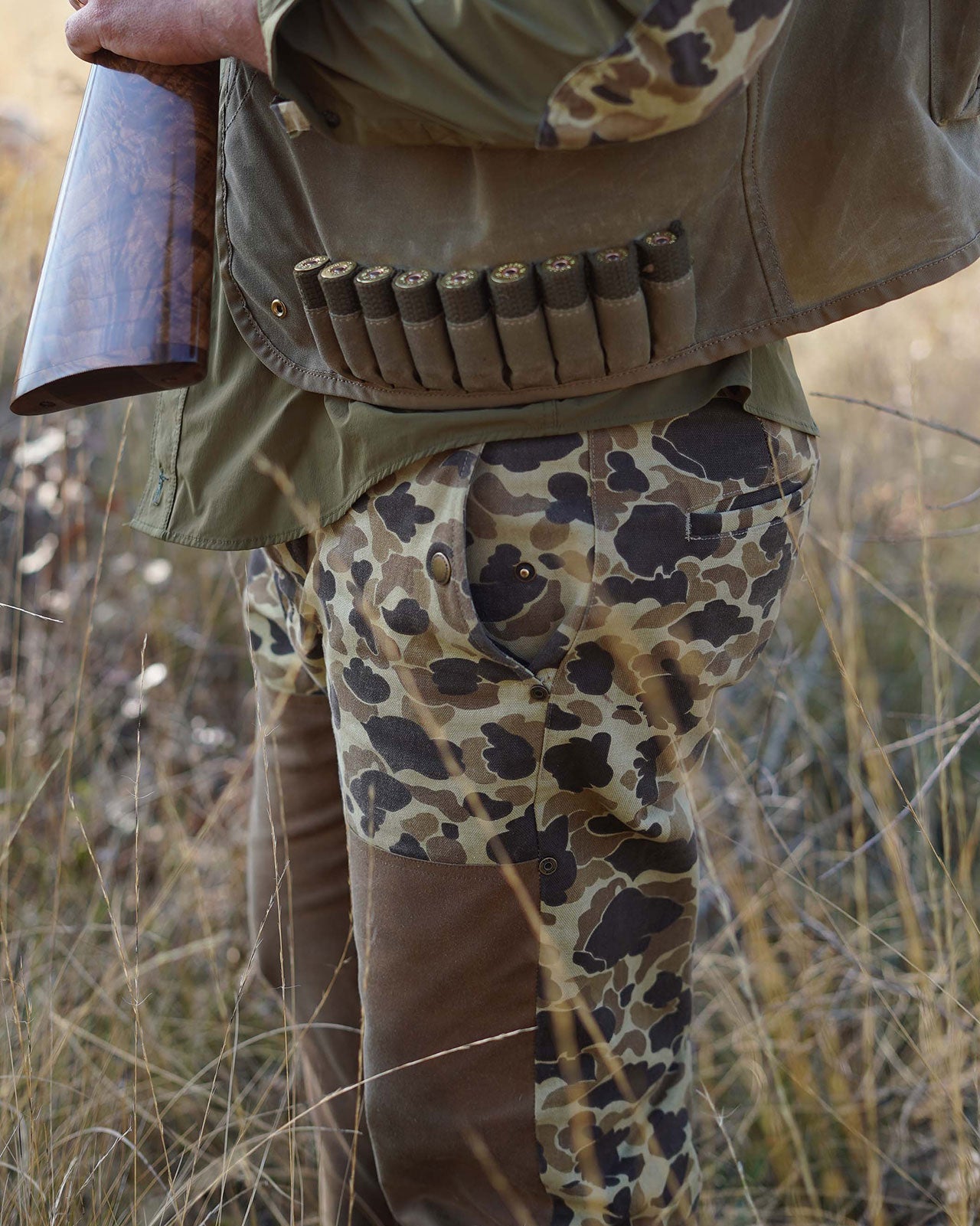 Ball and Buck Midweight Field Pant - 17oz Waxed Camo