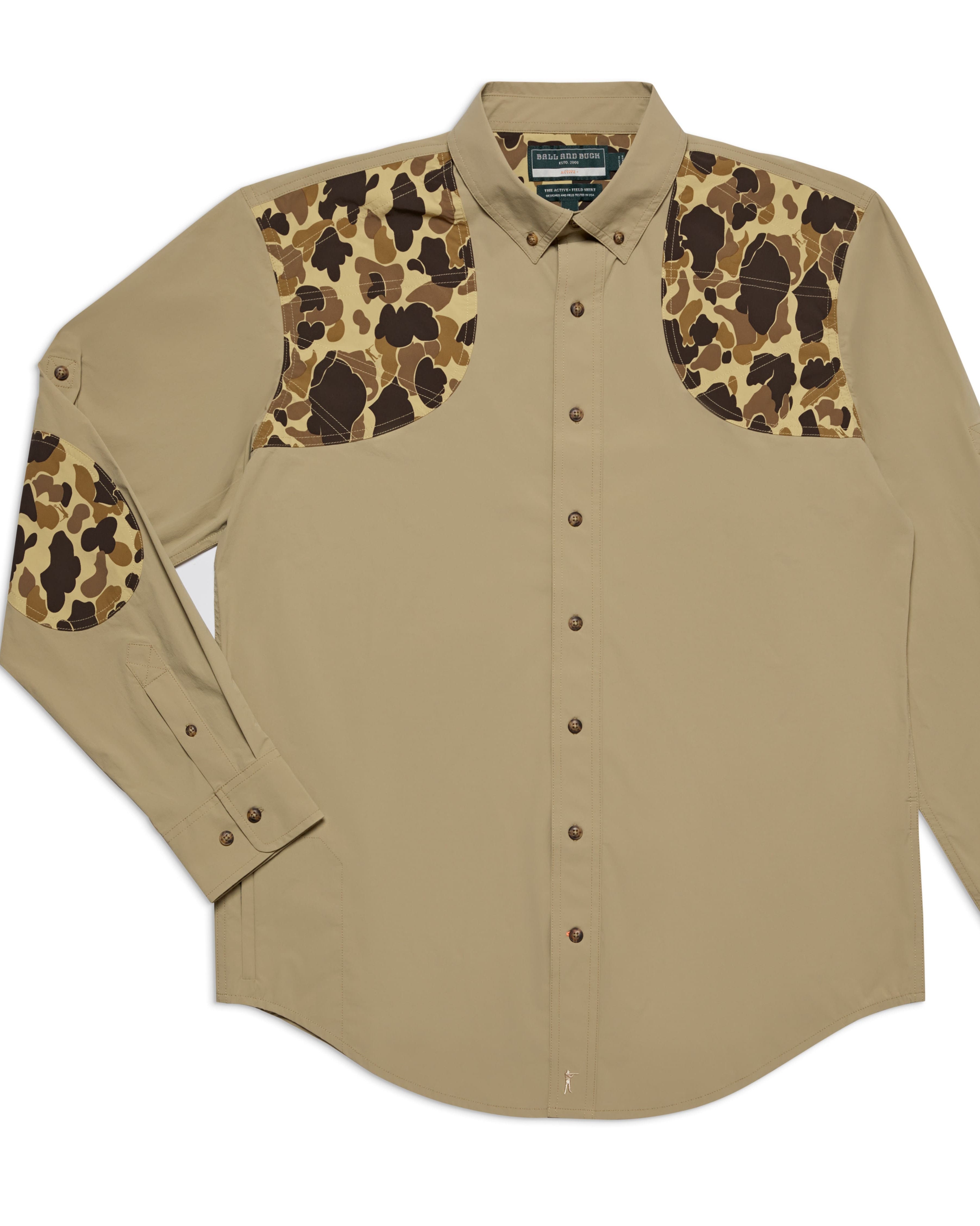 Active Field Shirt in Tan and Original Camo