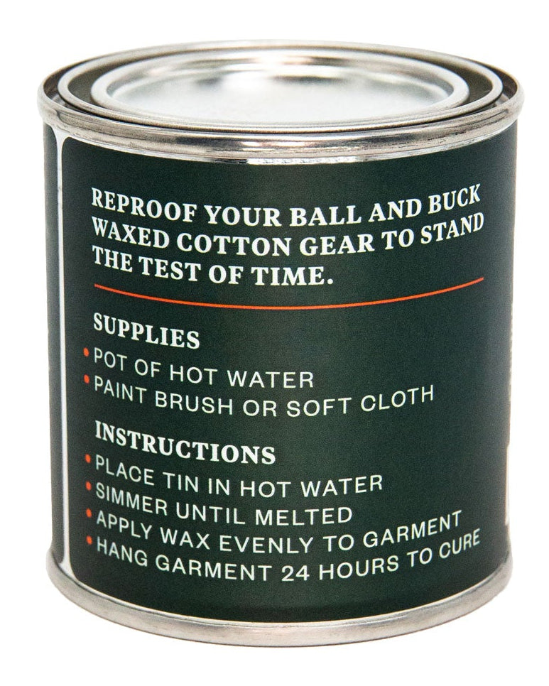 Ball and Buck Canvas Wax