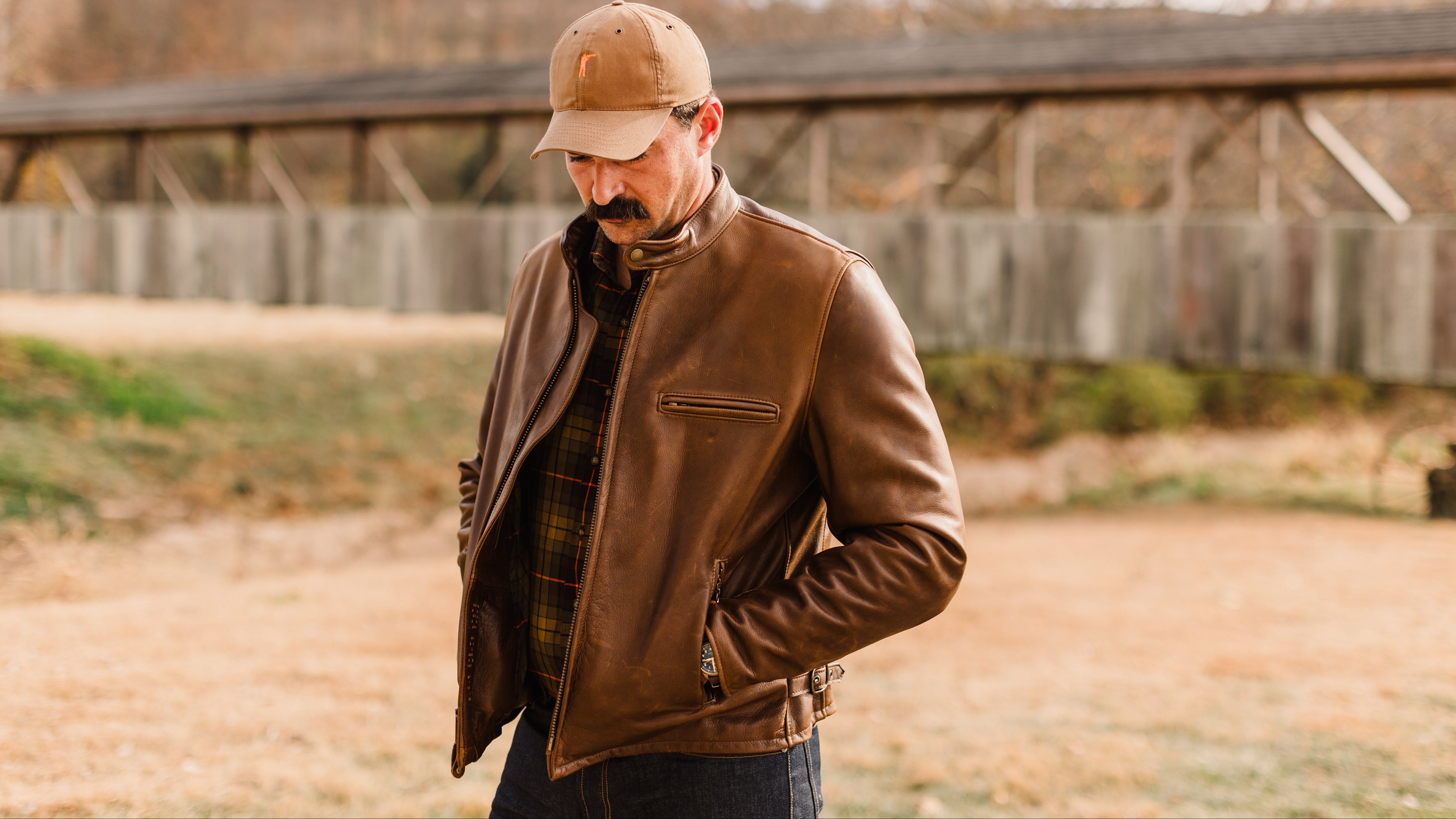 Schott x Ball and Buck Perfecto Leather Jacket