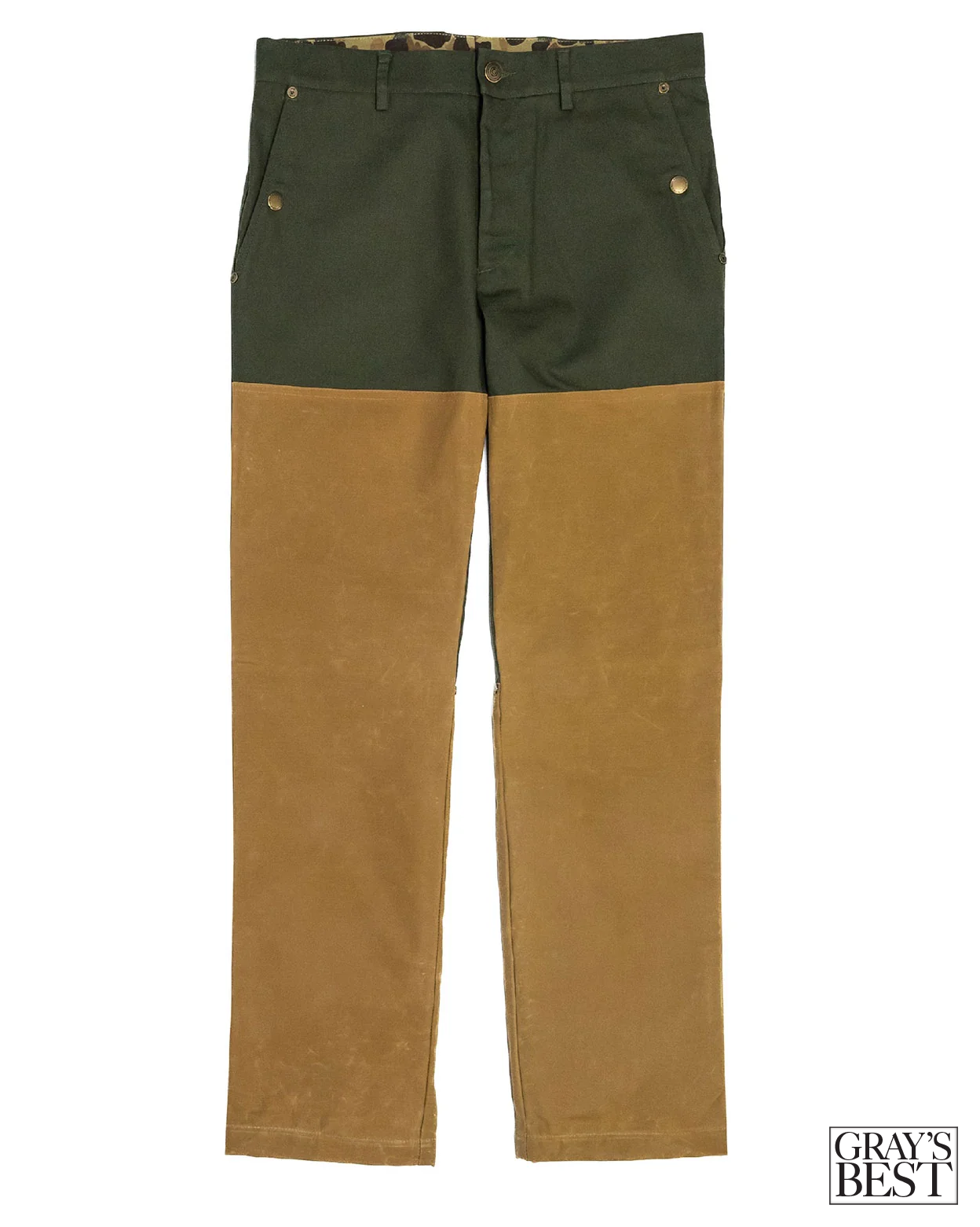Midweight Field Pant- 17oz Waxed in Pine Duck