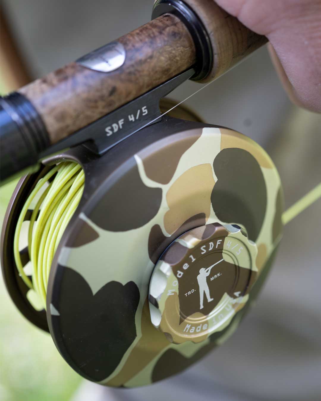 Abel x Ball and Buck Original Camo Fly Reel - Ball and Buck