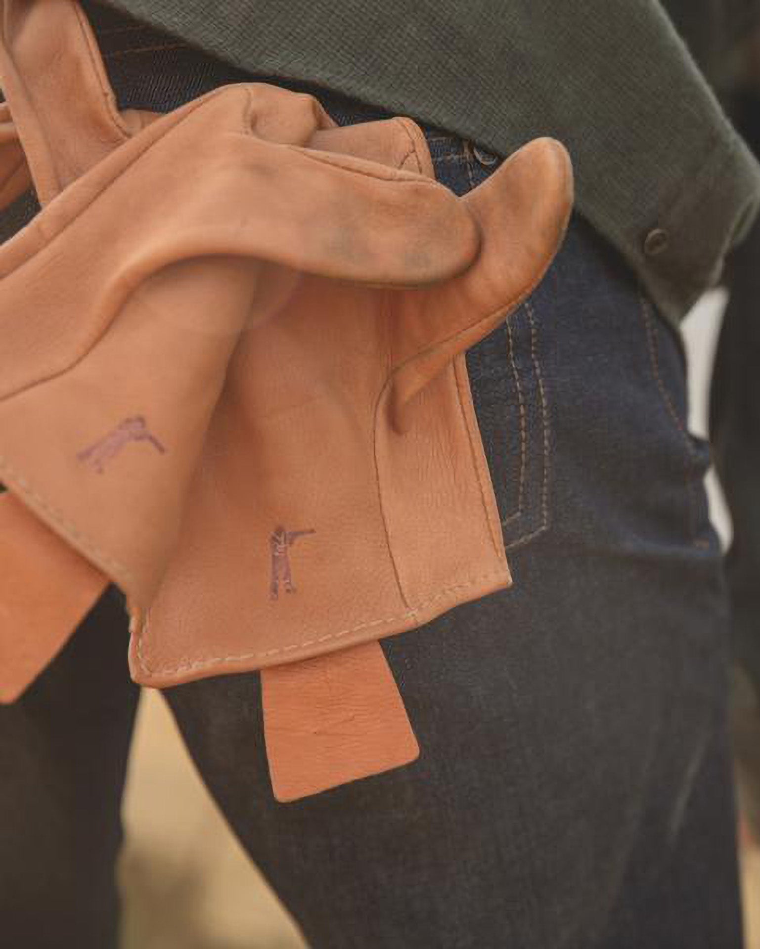 Deerskin Leather Gloves Unlined - Brown - Ball and Buck