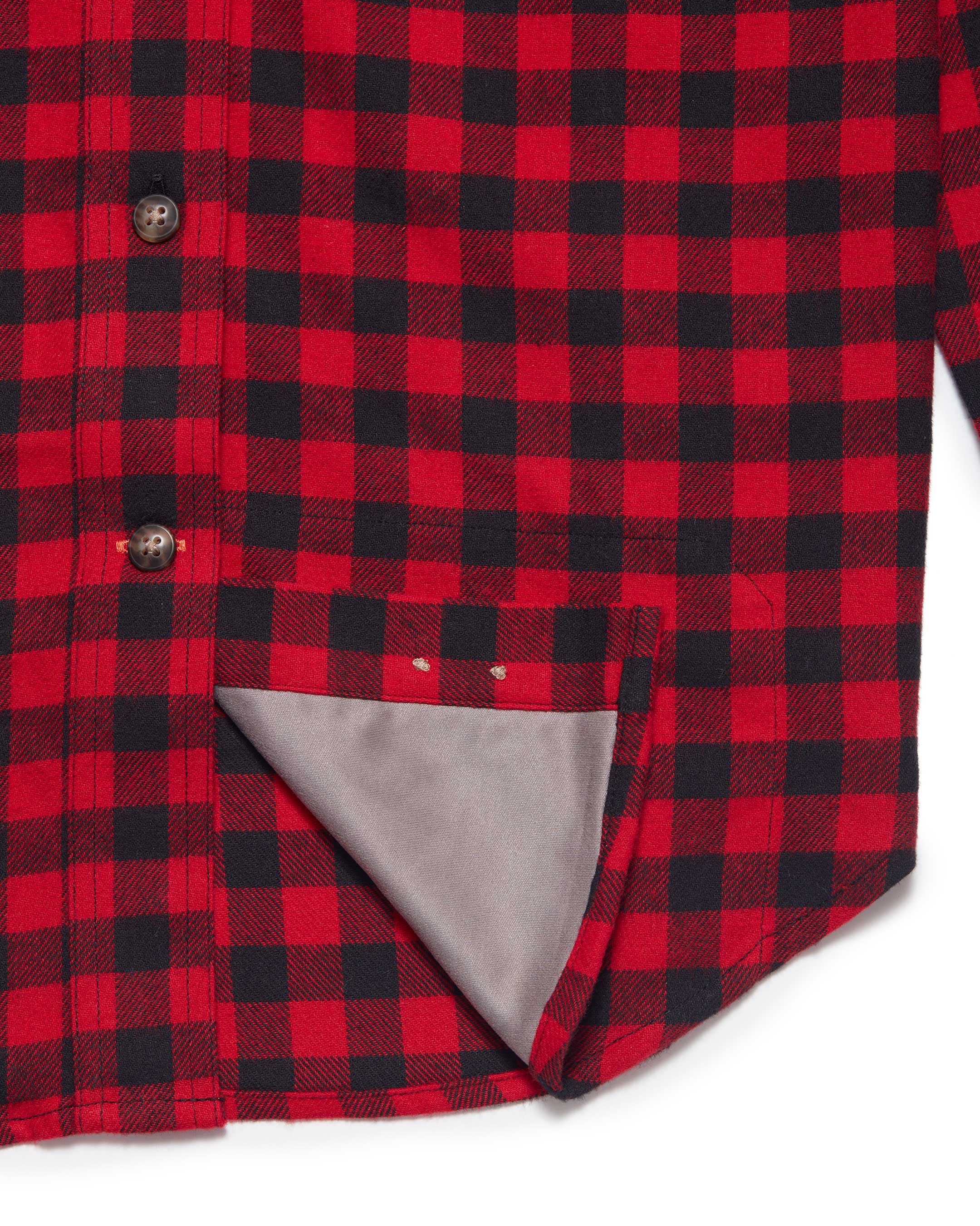 The Joan Shirt in Mini Buffalo Plaid - Ball and Buck