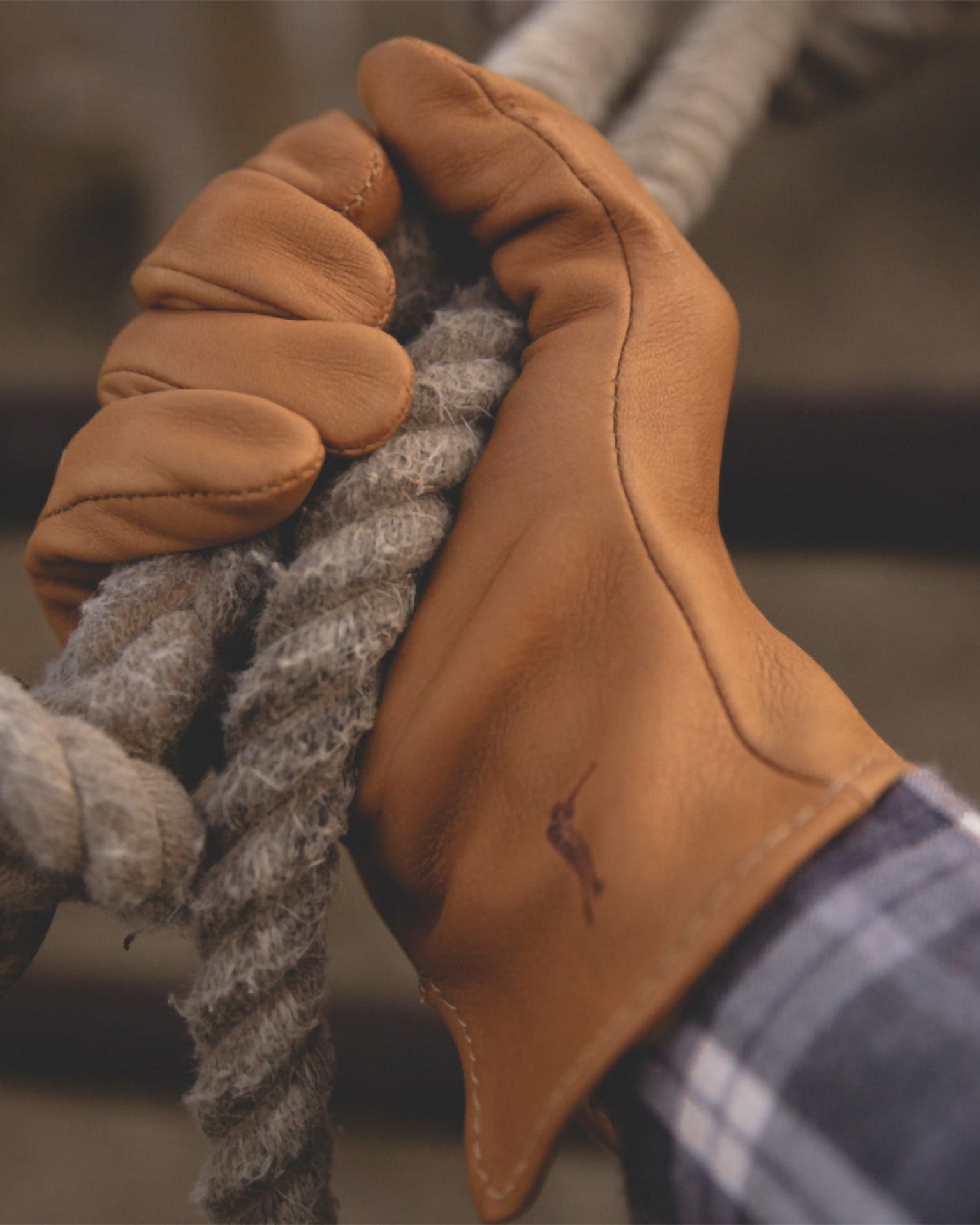 Deerskin Leather Gloves Unlined - Brown - Ball and Buck