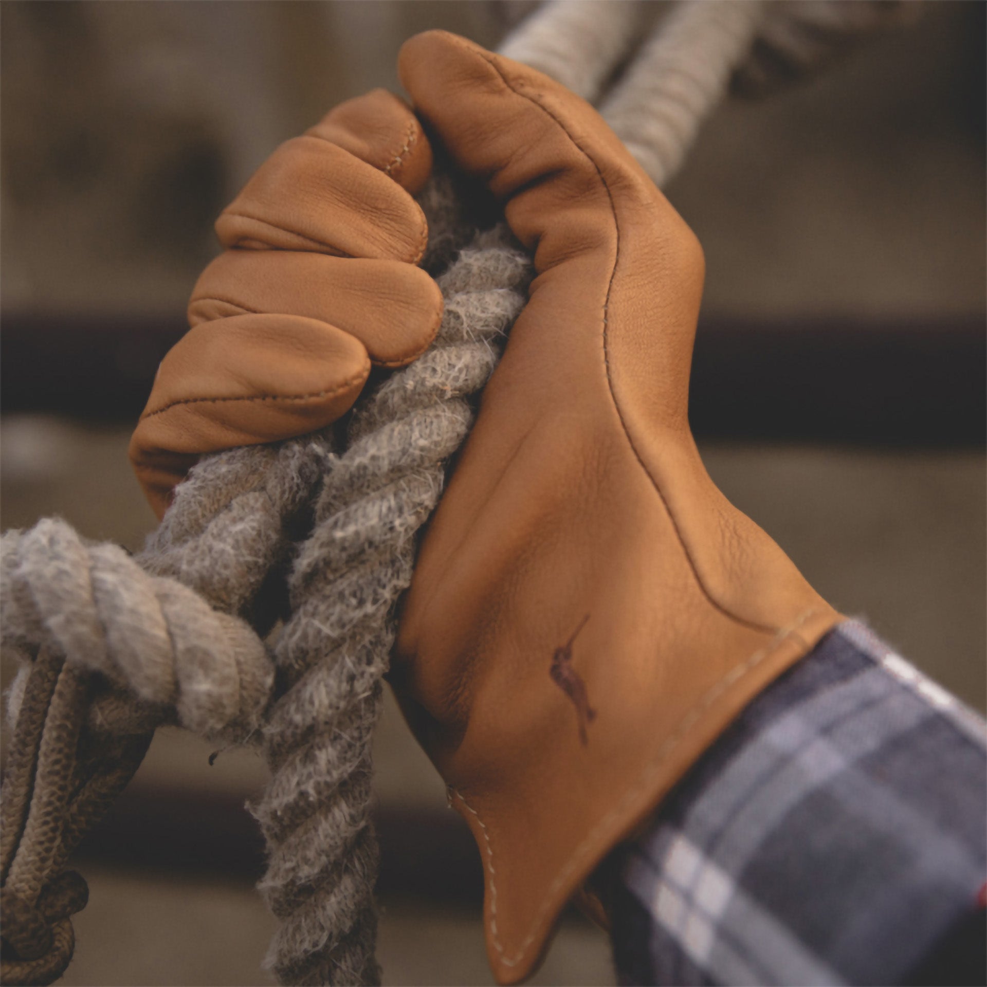 Deerskin Leather Gloves Unlined - Brown - Ball and Buck